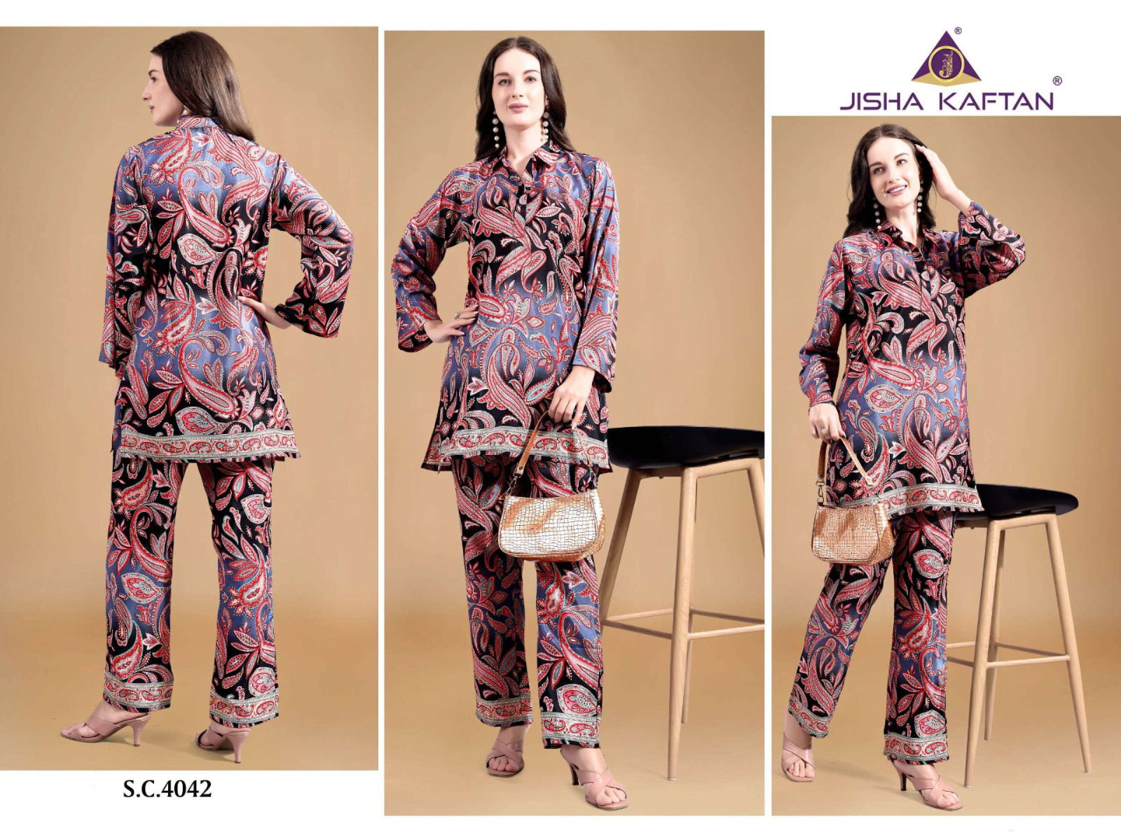 Silk Co Ord Set Vol 10 By Jelite Printed Ladies Top With Bottom Wholesale In India